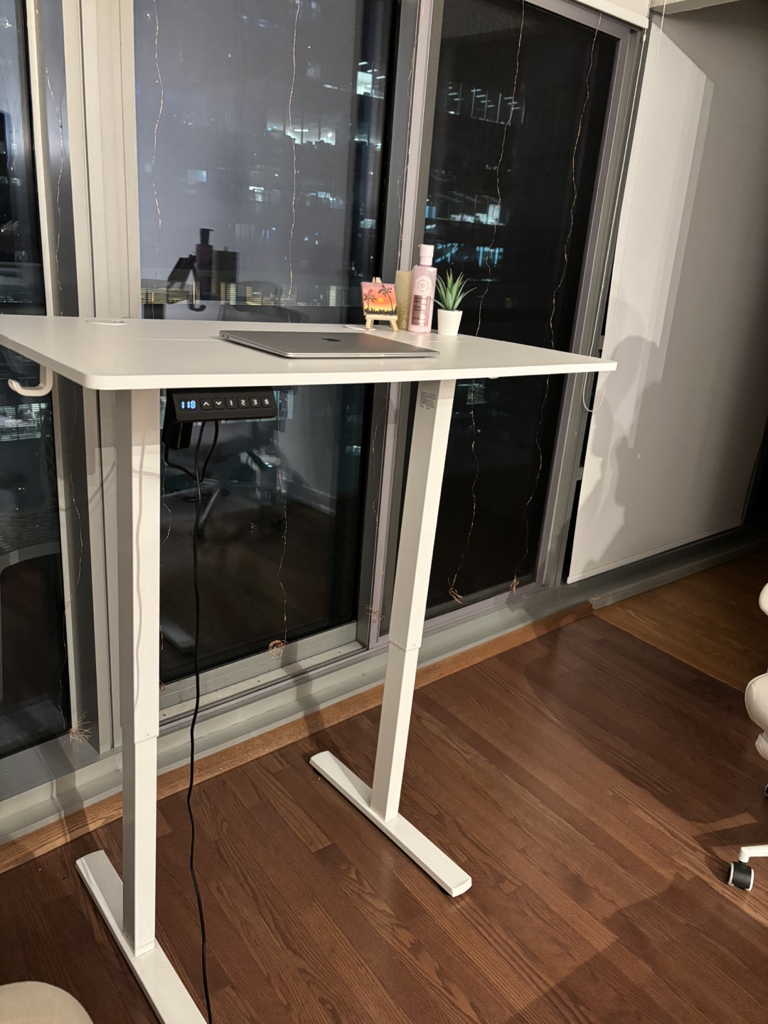 White Electric Standing Desk