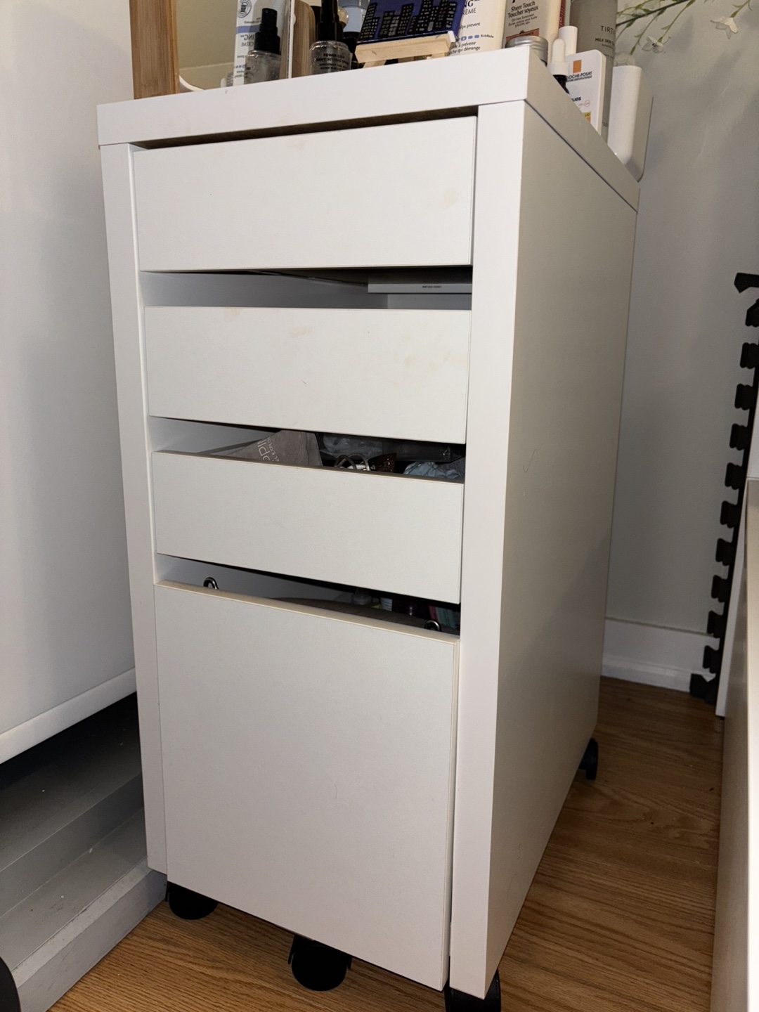 White Rolling Storage Unit - photo 2