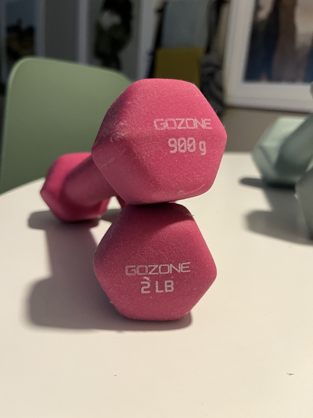 2 lb Pink Dumbbells