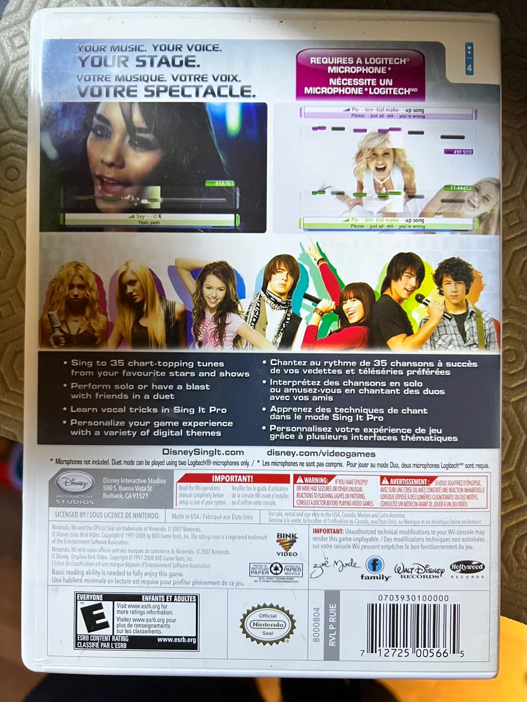 Disney Sing It Wii Game image indicator(2)