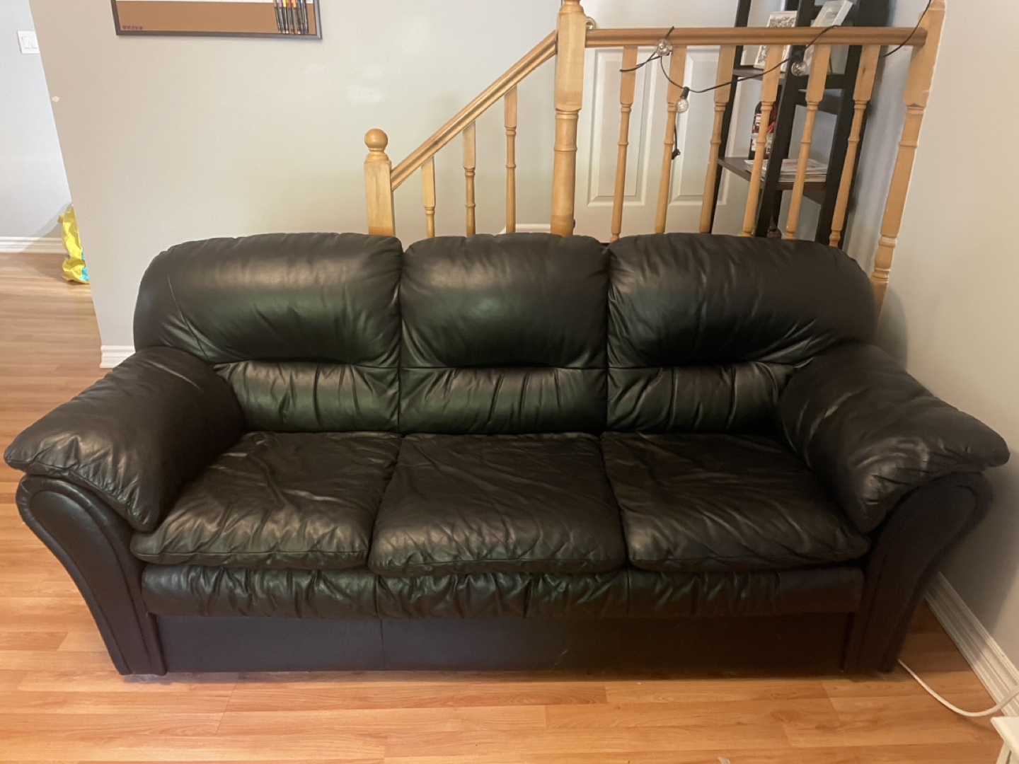 Black Leather Sofa