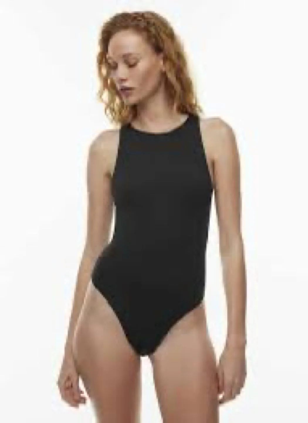 crew contour bodysuit black sleeveless image indicator(3)