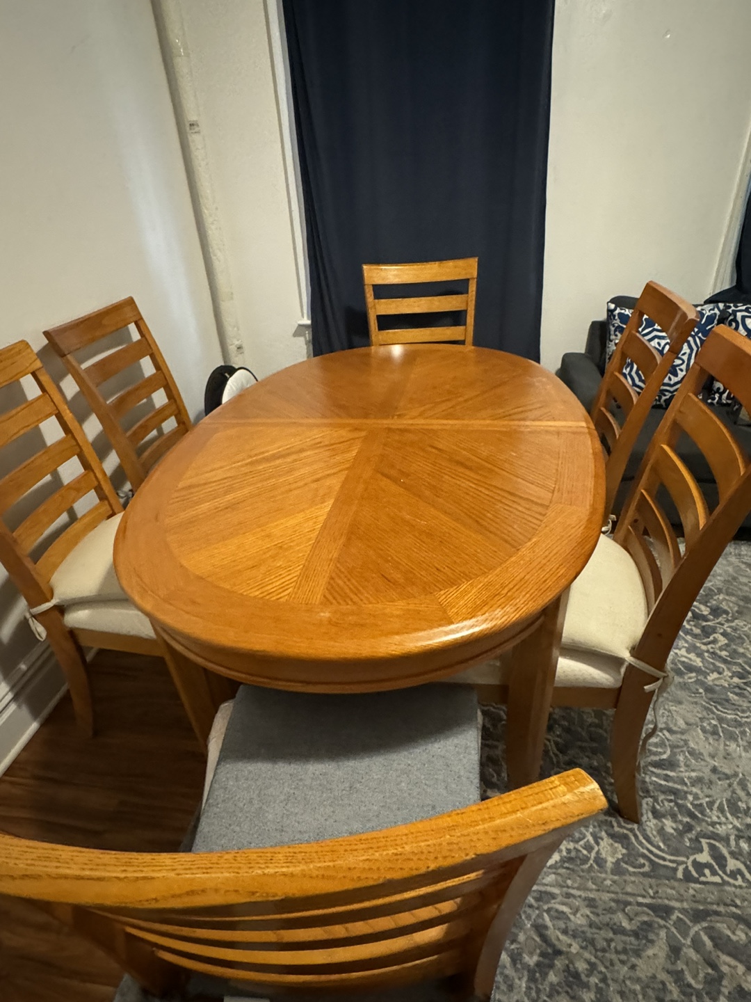 Round Wooden Dining Table Set - photo 3