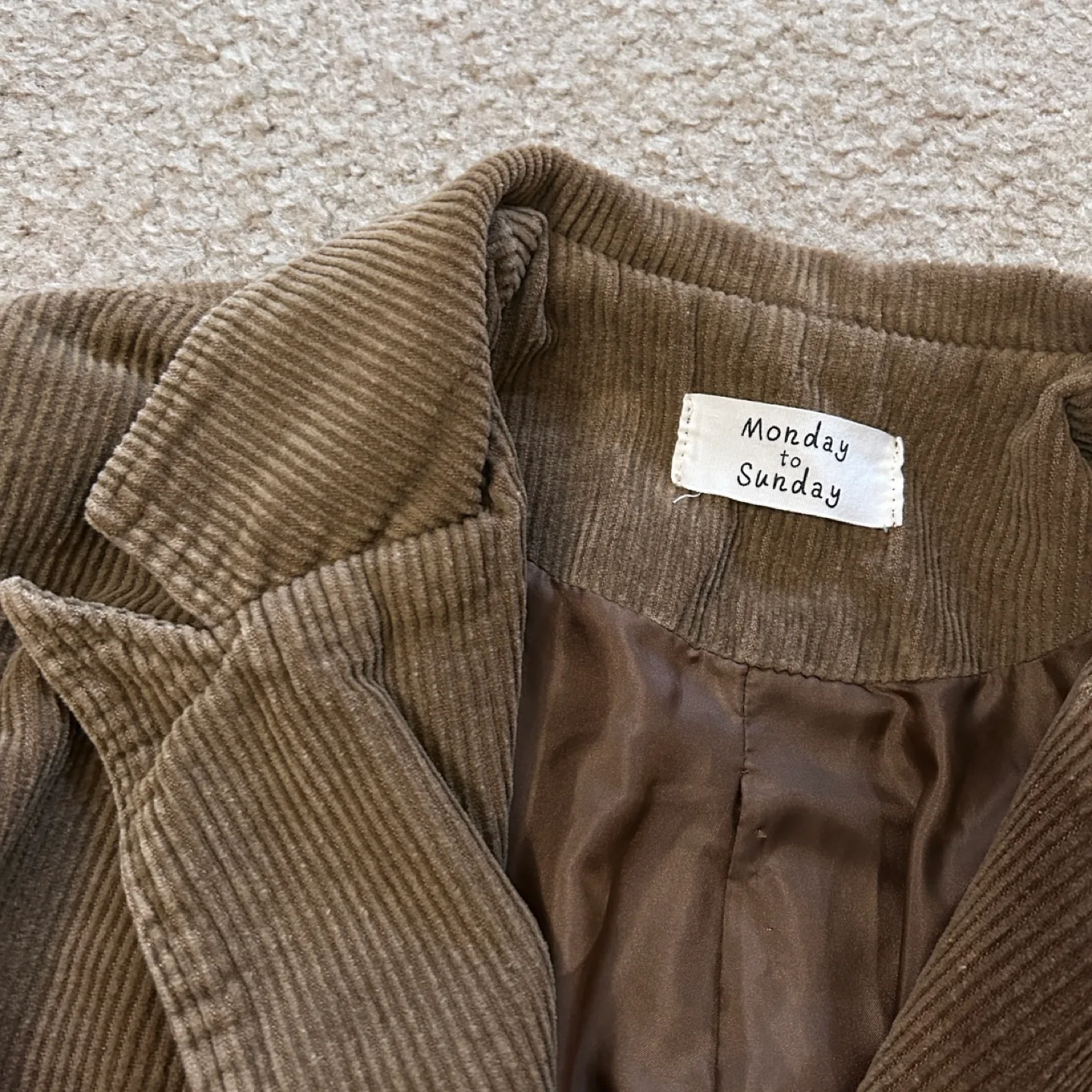 Corduroy Double Breasted Coat image indicator(2)