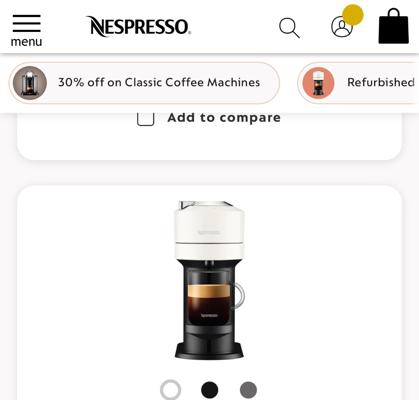 Nespresso Coffee machine