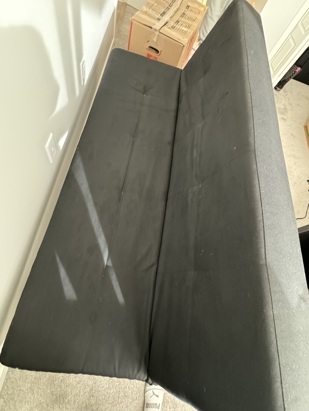 Black Futon Couch - photo 2