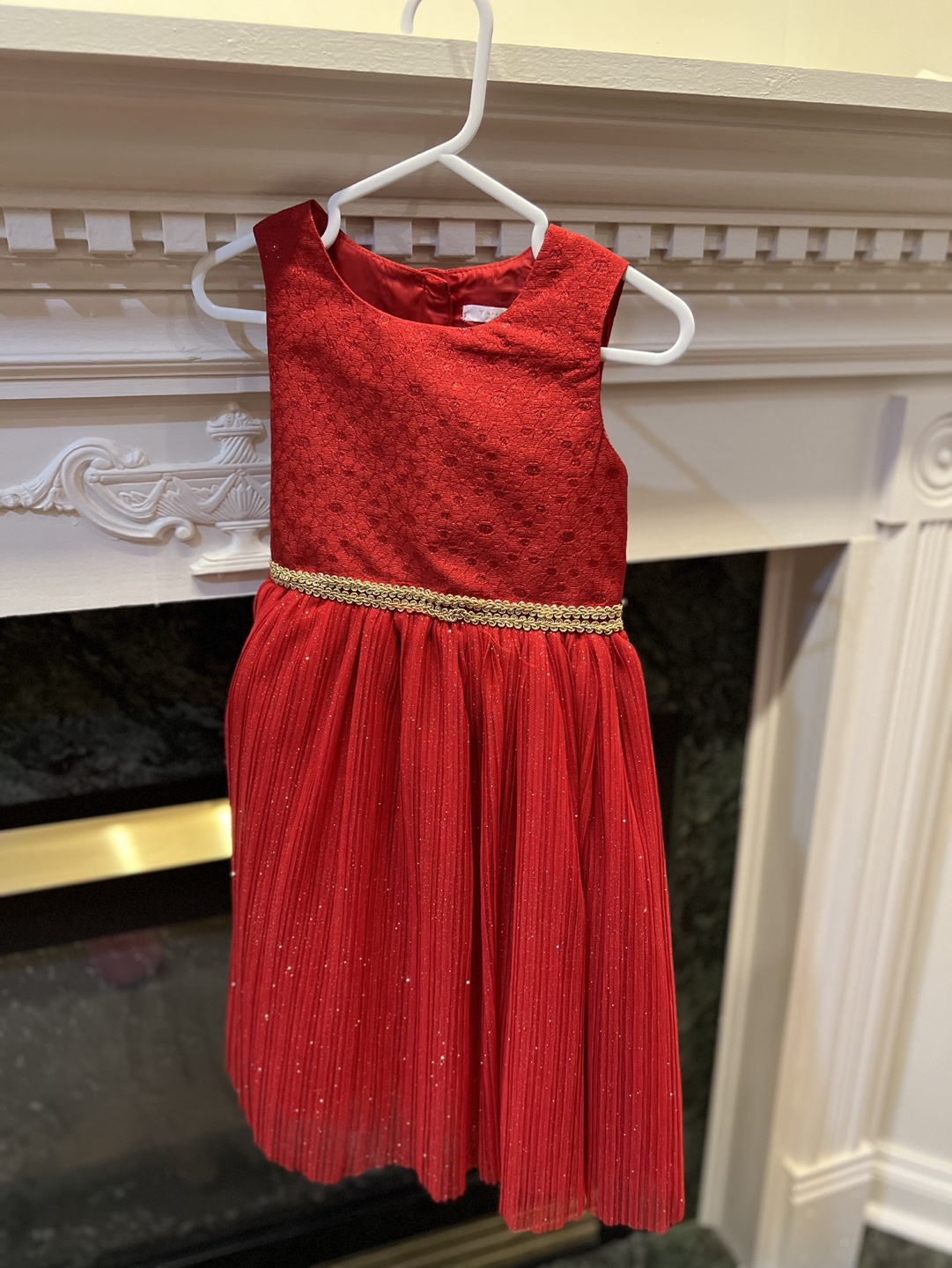 Red Dress with Fur Bolero kids 6X Tahari brand - photo 4