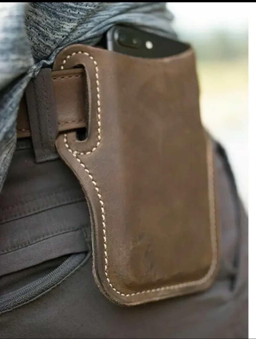 Leather Phone Holster Belt Clip