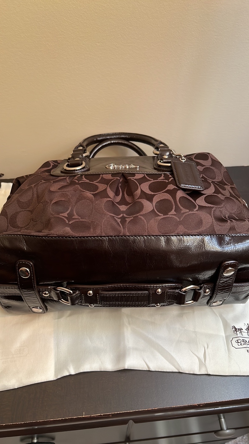 Coach Signature Brown Satchel Handbag - photo 5