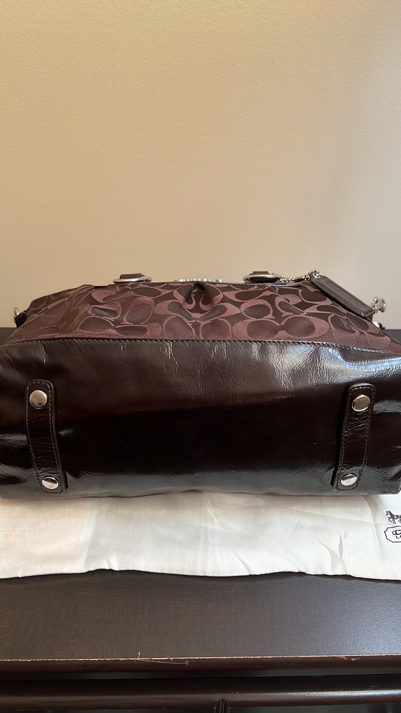 Coach Signature Brown Satchel Handbag - photo 3
