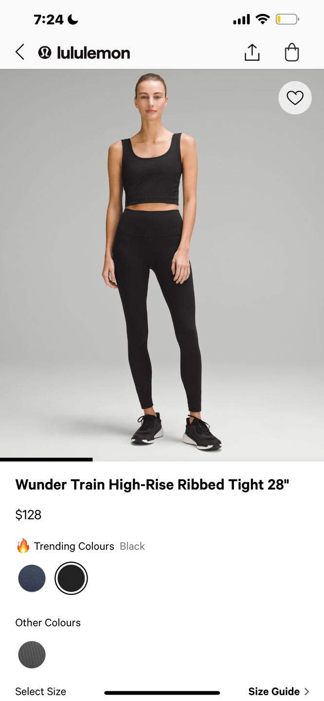 ルルレモンWunder Trainハイライズタイツ 24インチ *アジアフィット lululemon Wunder Train HR 24ブラックＳ lululemon - Wunder Train