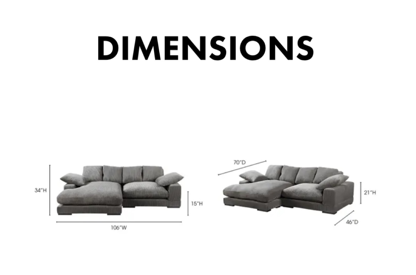 Dark Grey Sectional Sofa *Moving Sale* - photo 5