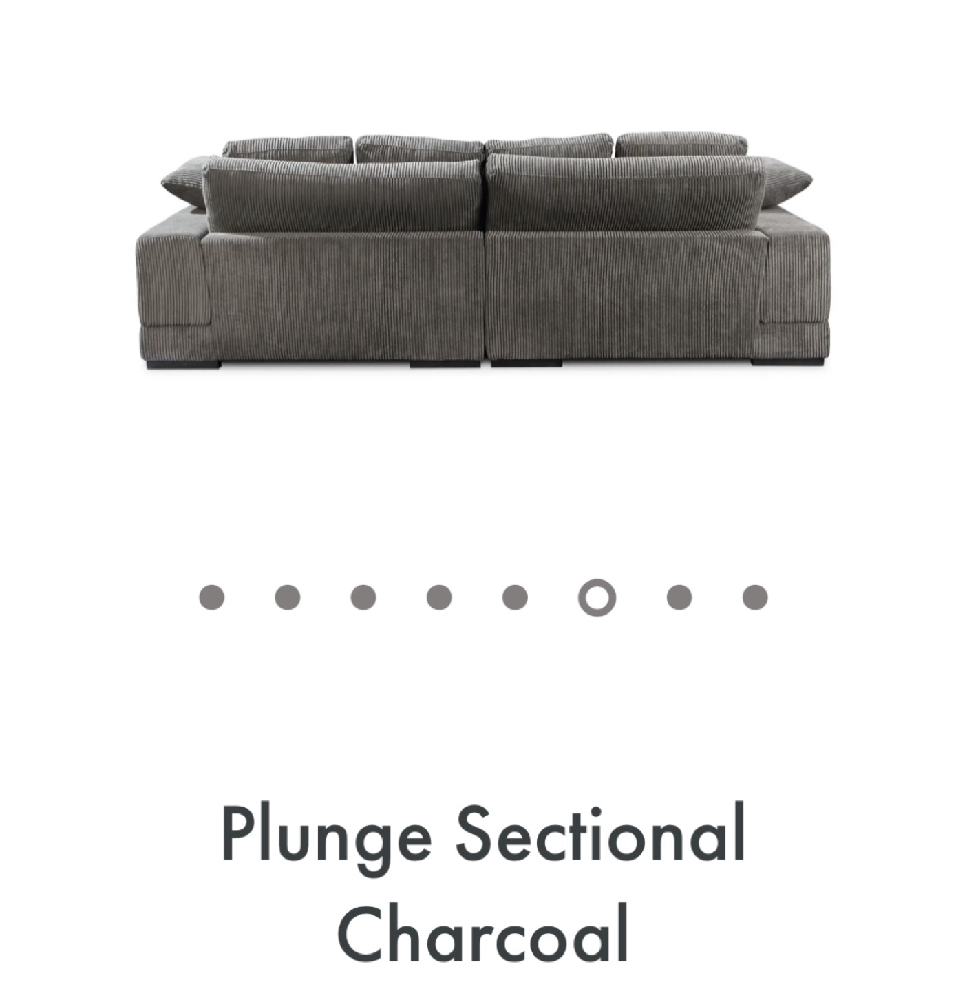 Dark Grey Sectional Sofa *Moving Sale* - photo 4