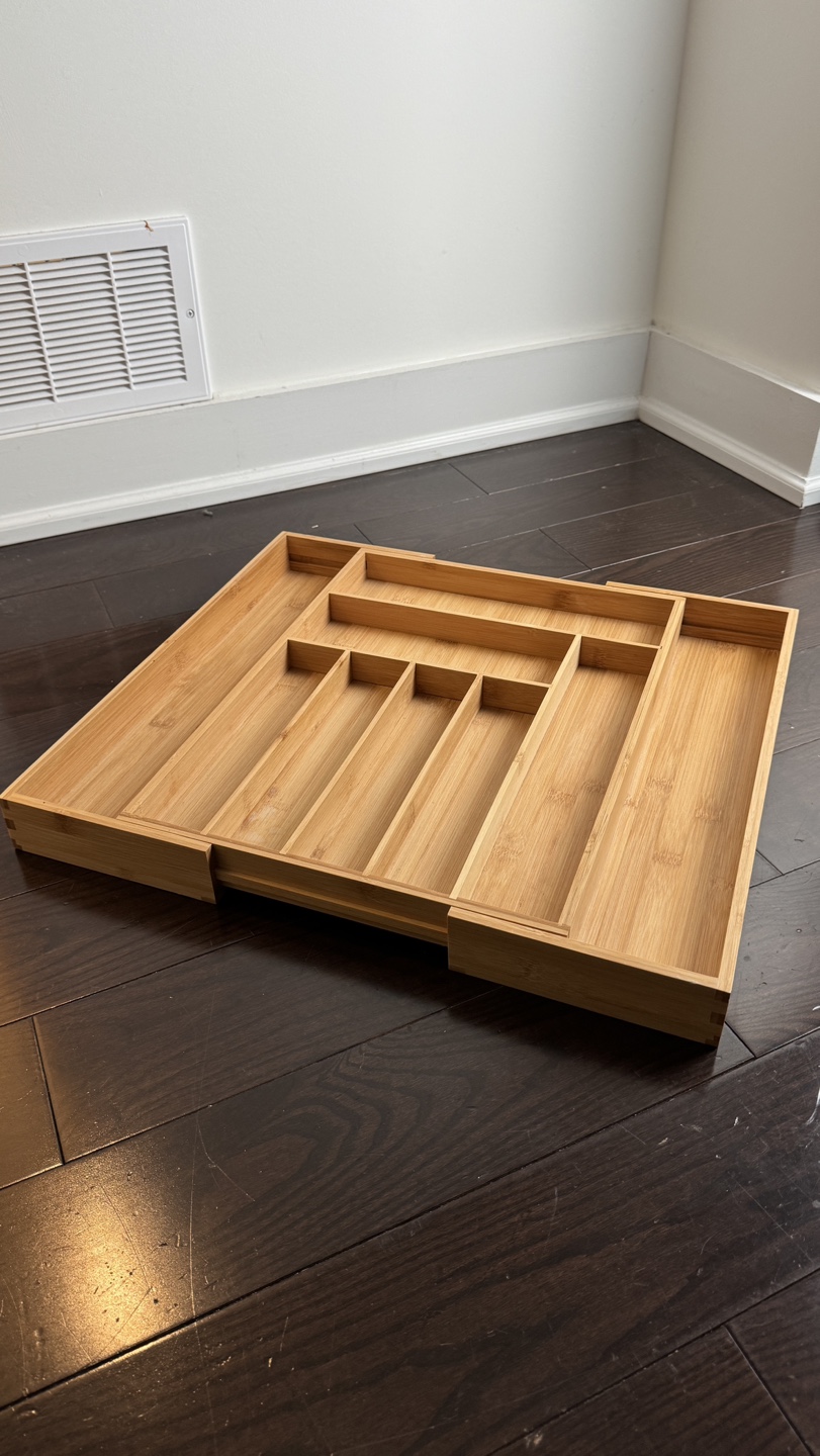 Bamboo Utensil Organizer