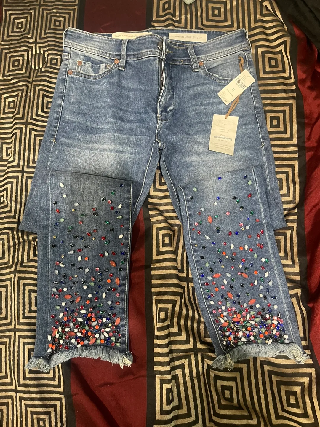 Pilcro Size 27 Slim Straight Jeans thumbnail