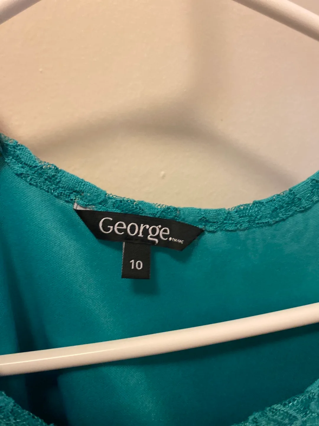 Teal Lace Top with Sequins - Size 10 image indicator(3)