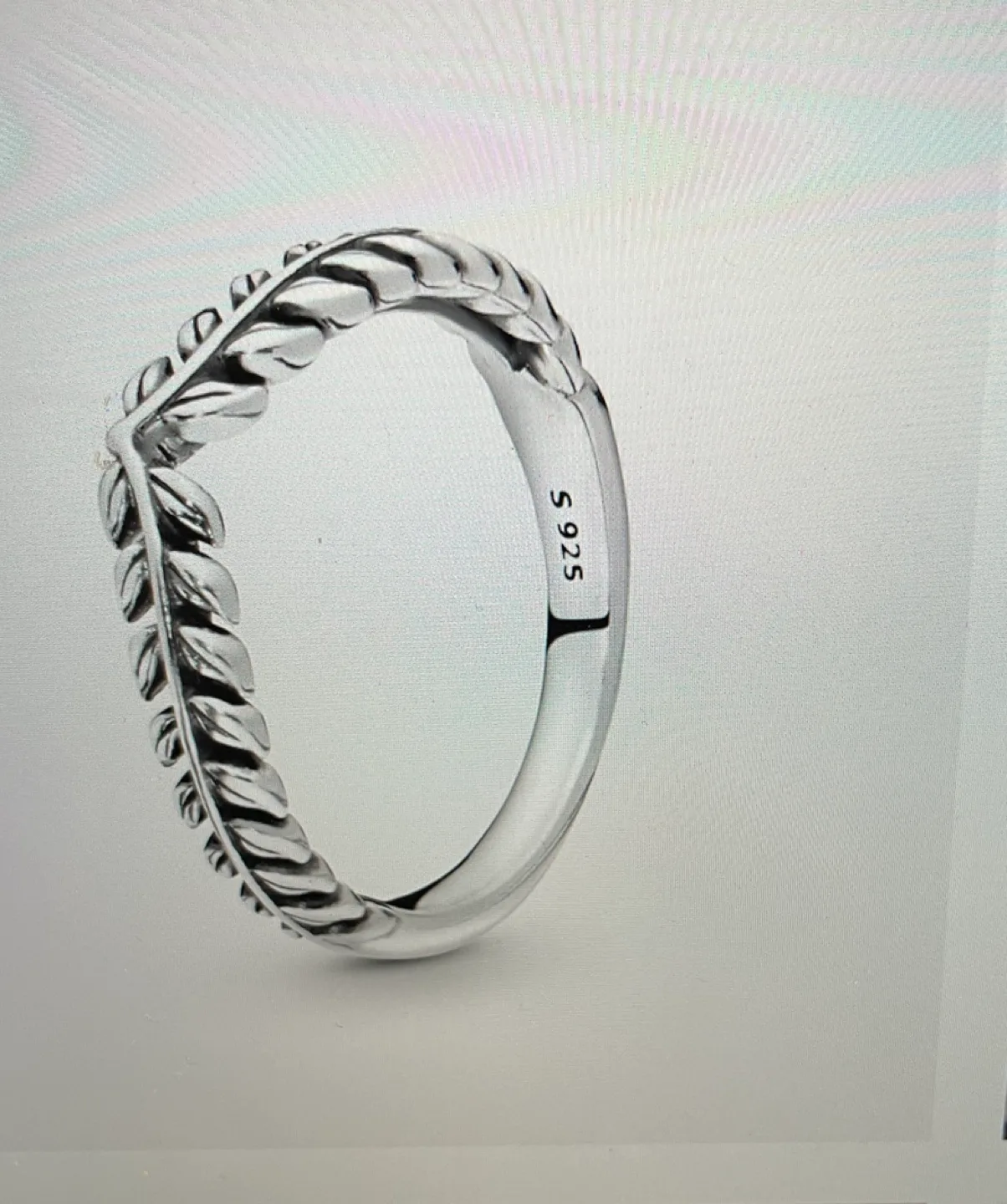 ✨ Pandora Wishbone Ring 7.5 thumbnail