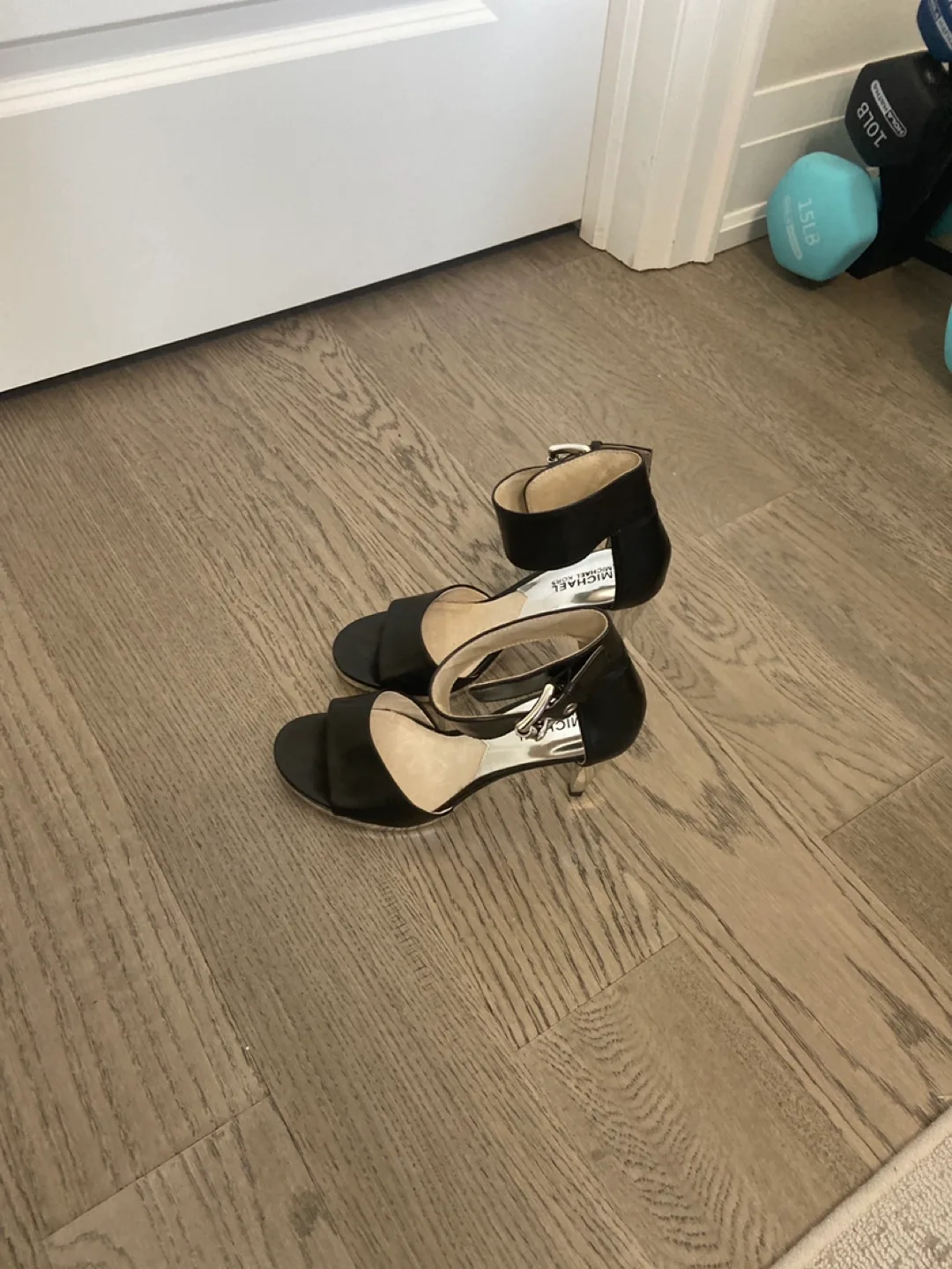 Michael Kors Black Heeled Sandals thumbnail