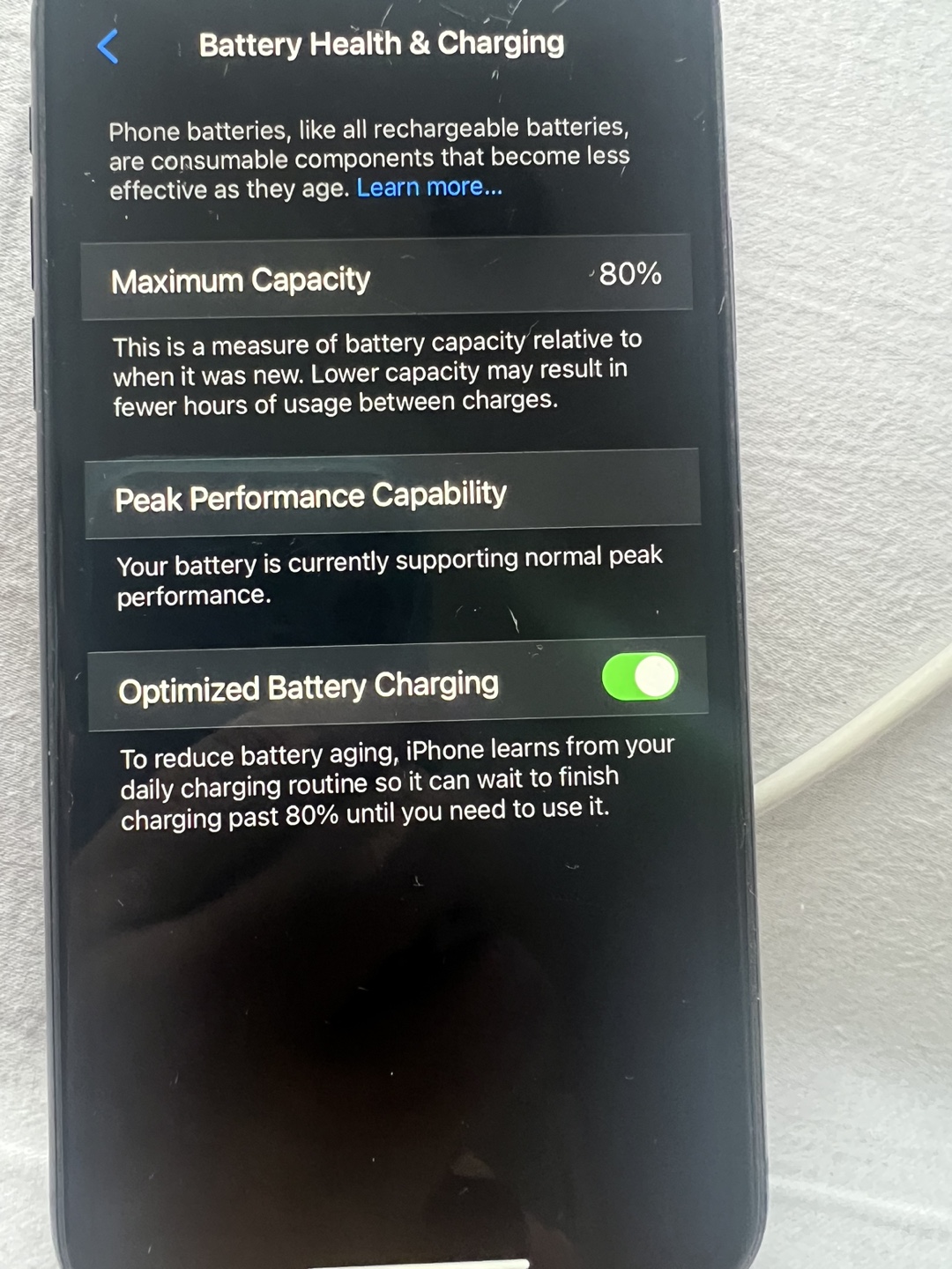 iPhone X 64GB - Black - 80% Battery Health - photo 3