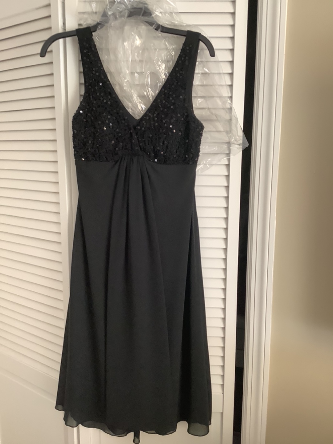 Black Sequin Dress