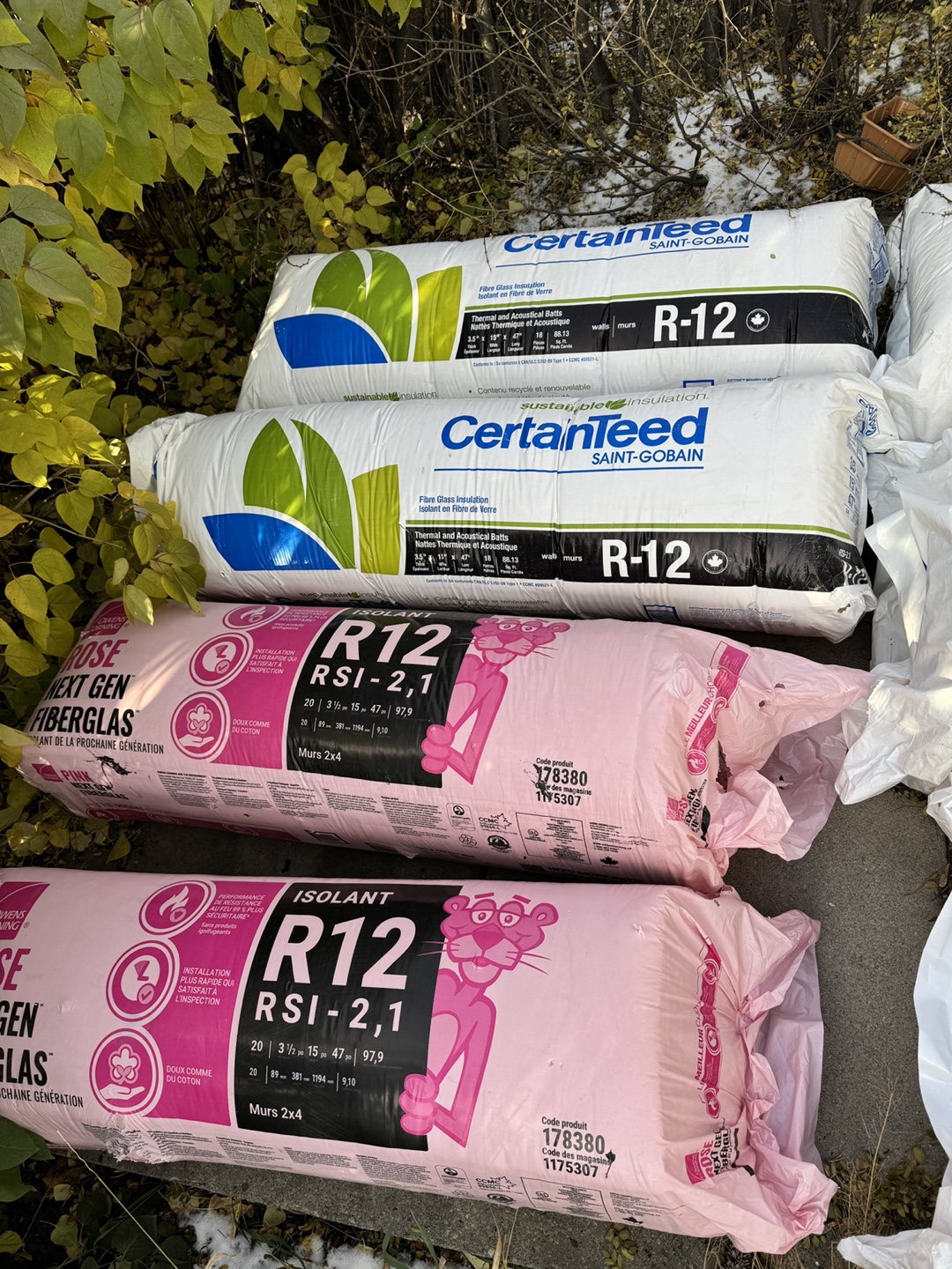 Certaineed Insulation R12, R 20