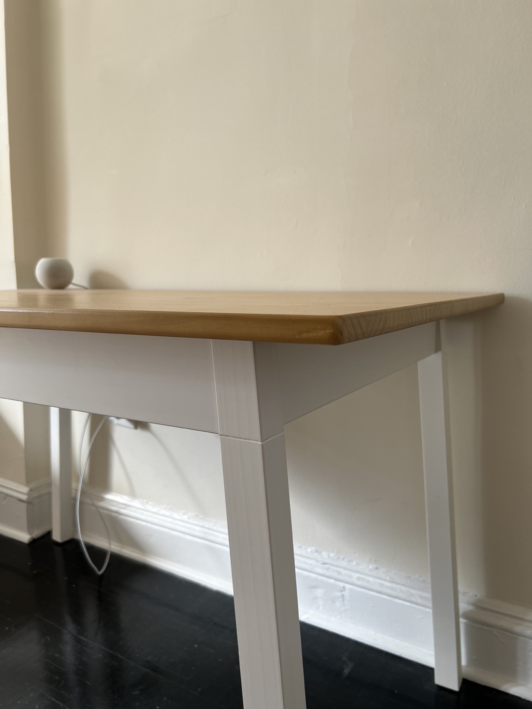 White and Wood IKEA Table - photo 3