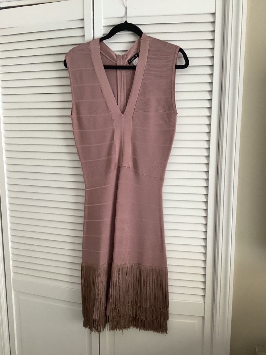 Fringed  Sleeveless  Mini Dress