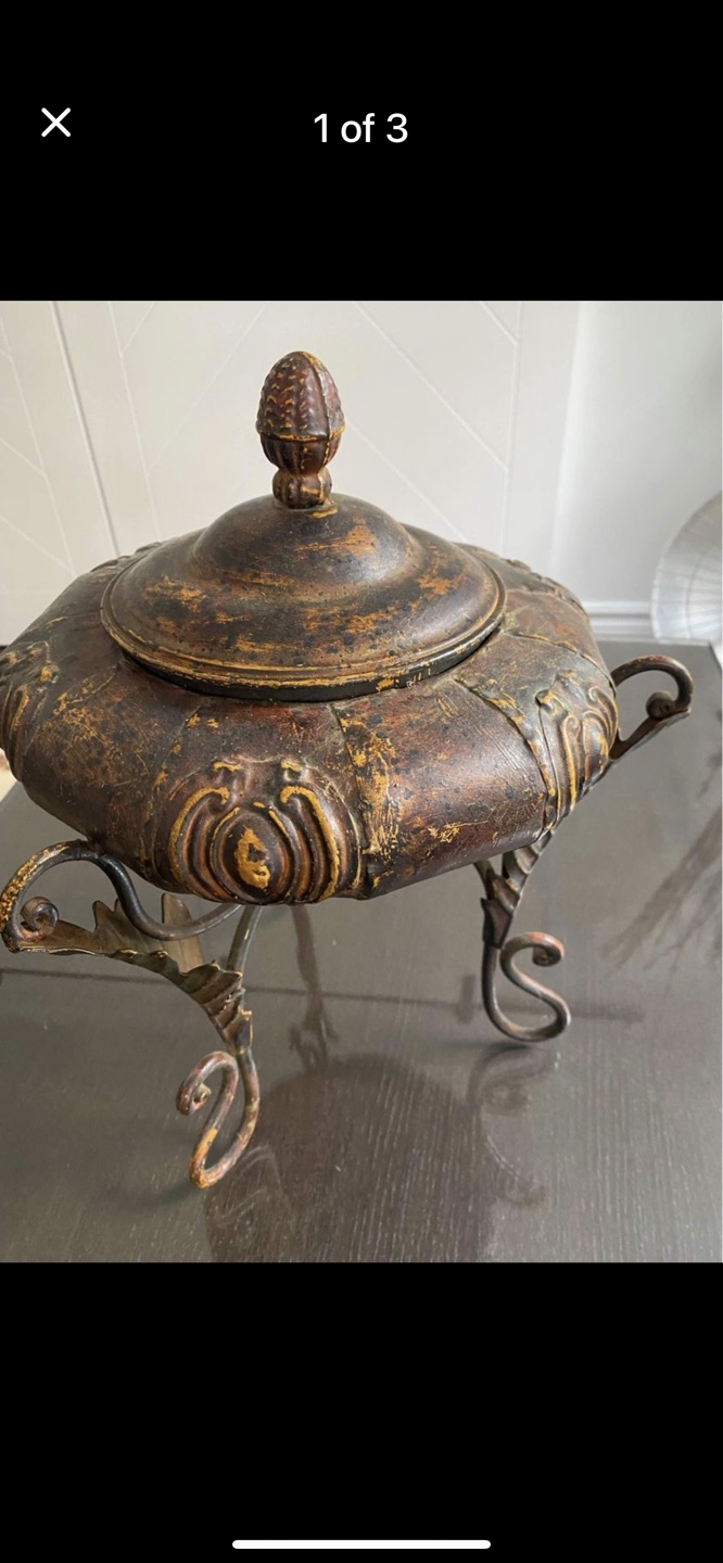 Vintage Decorative dish with lid