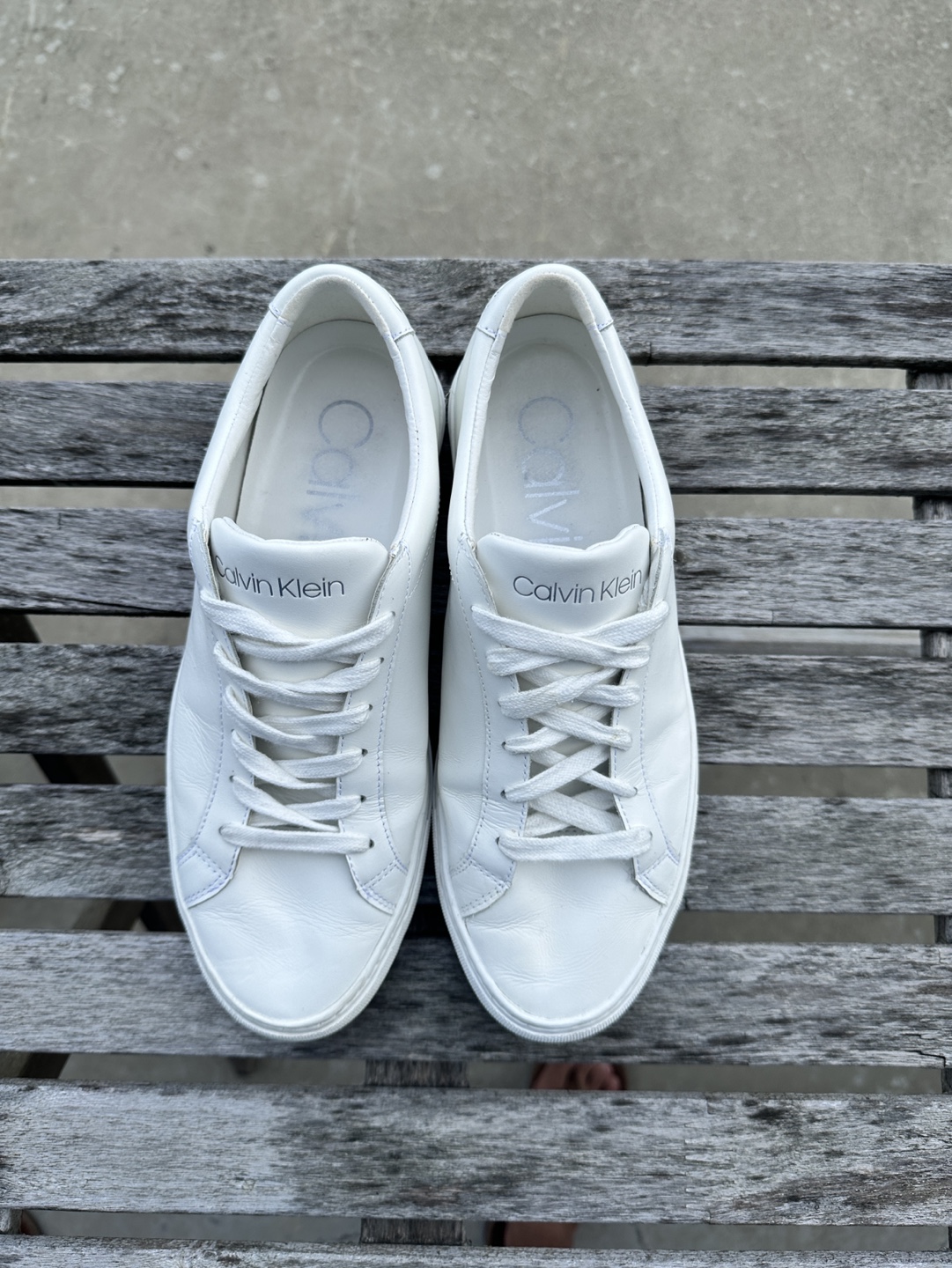Calvin Klein White Leather Sneakers - photo 3