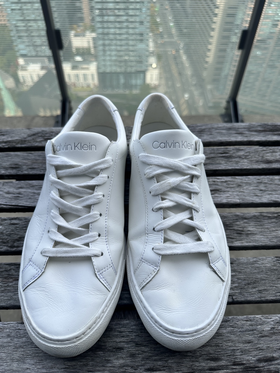 Calvin Klein White Leather Sneakers - photo 2