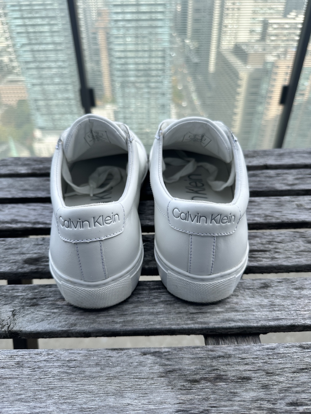 Calvin Klein White Leather Sneakers - photo 4
