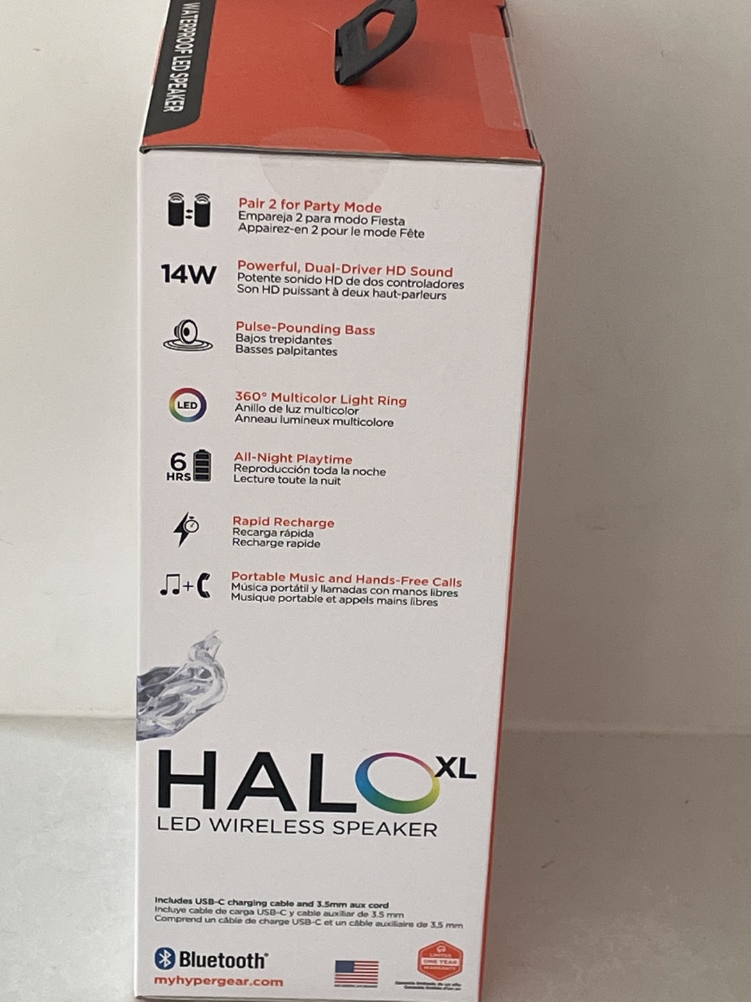 Hypergear Halo XL LED Wireless Speaker - photo 3