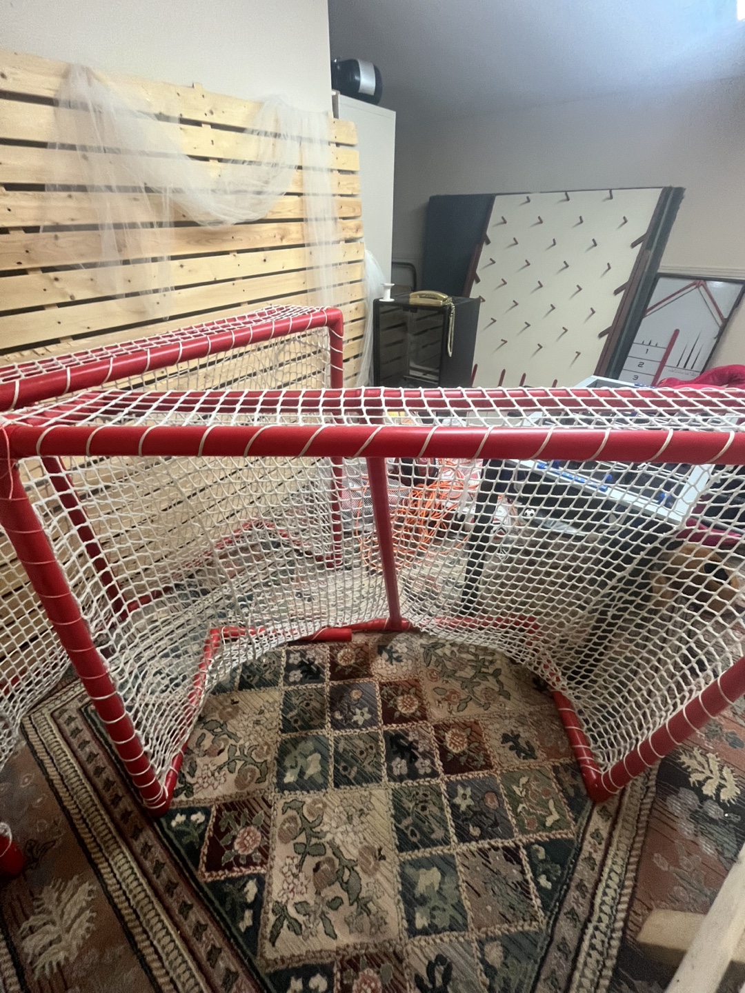 Two Red Hockey Nets - Includes Netting - photo 2