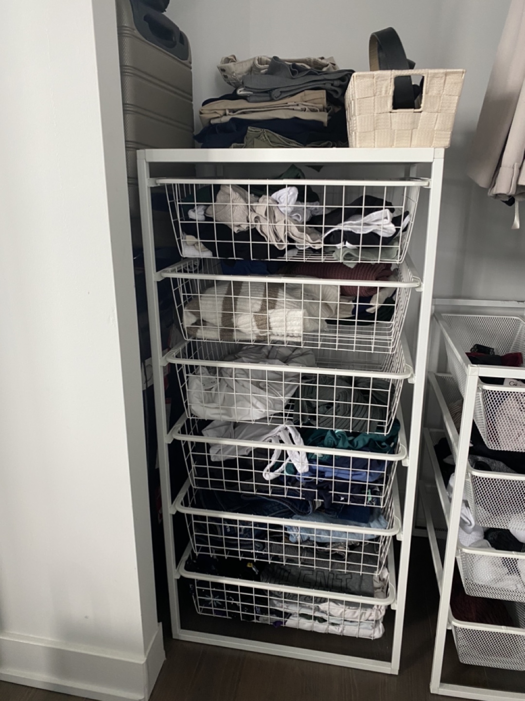 IKEA Jonaxel White Wire Closet Organizer