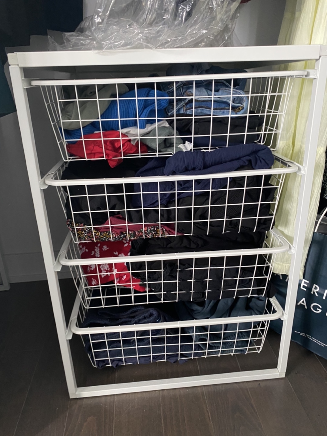 IKEA Jonaxel White Wire Closet Organizer - photo 3