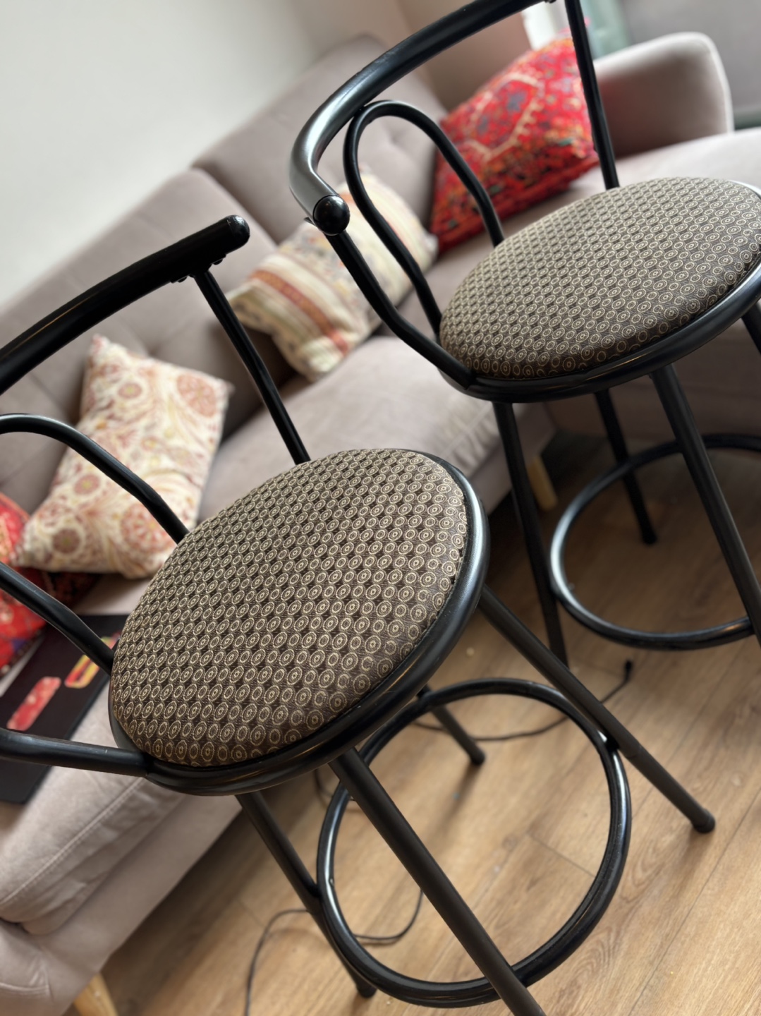 Set of 2 Vintage Bar Stools - photo 2