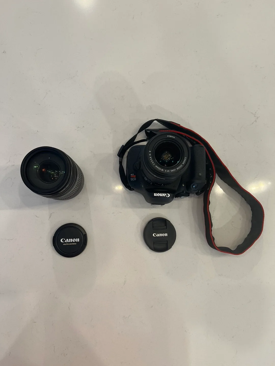 Canon EOS Rebel T3i Camera with 75-300mm len image indicator(3)