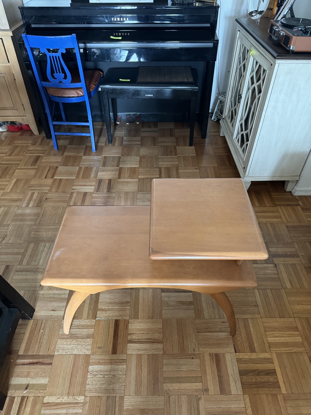 Mid Century Modern Two Tiered Side Table - photo 2
