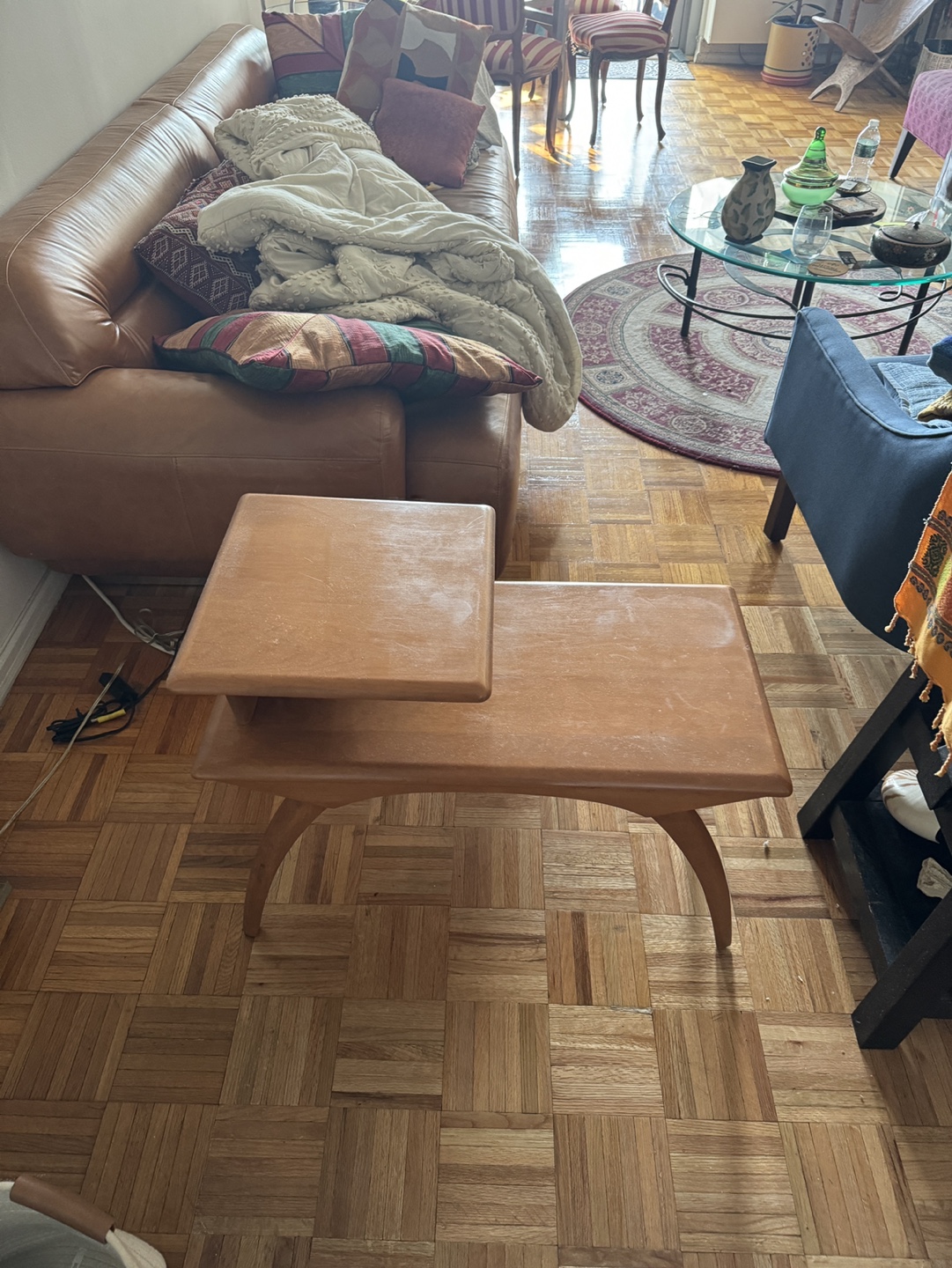 Mid Century Modern Two Tiered Side Table - photo 3