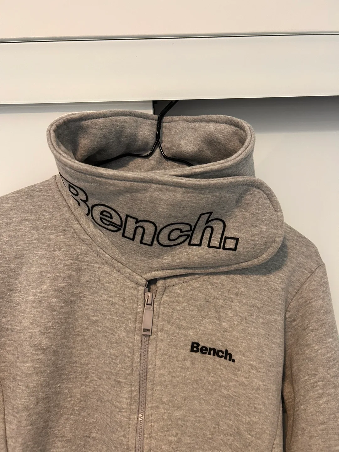 Bench Grey Zip-Up Funnel Neck Top thumbnail