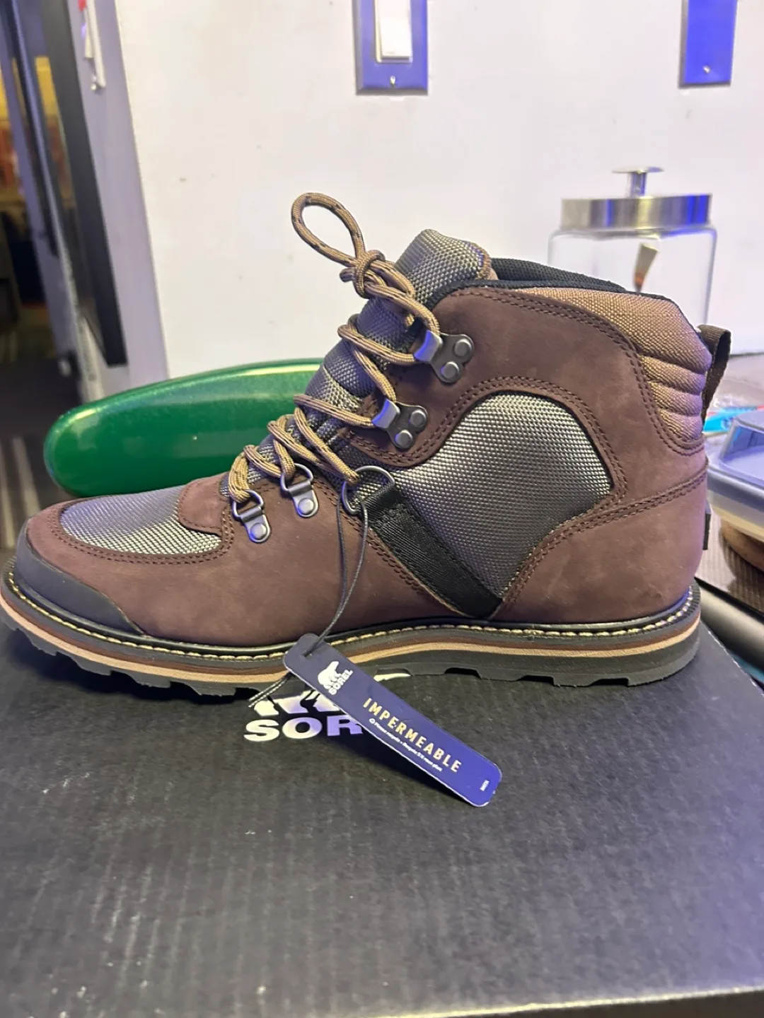 $ 25 LAST PRICE  Sorel Men's Conquer Lay Waterproof Hiking Boots image indicator(3)