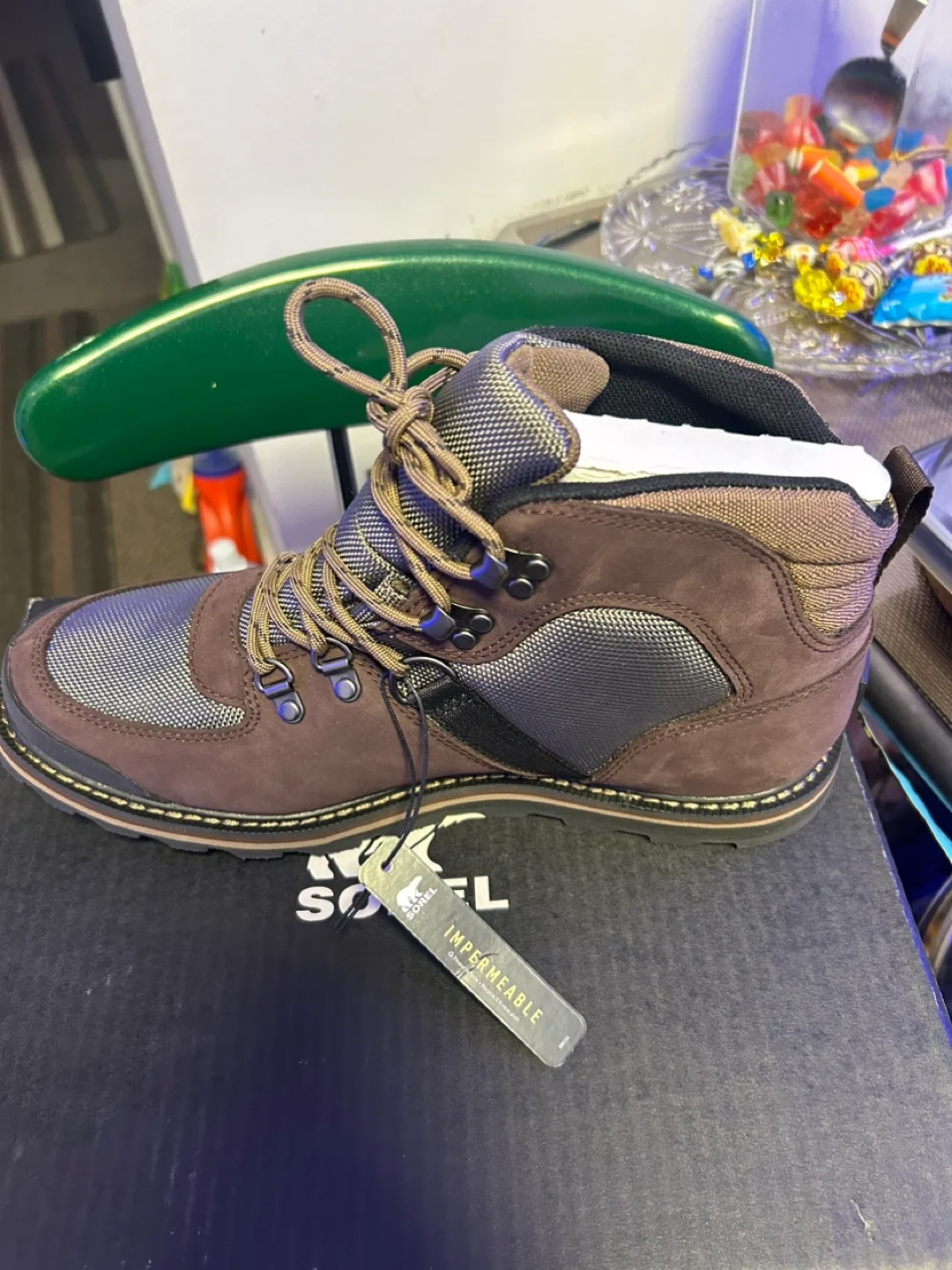 $ 25 LAST PRICE  Sorel Men's Conquer Lay Waterproof Hiking Boots image indicator(2)