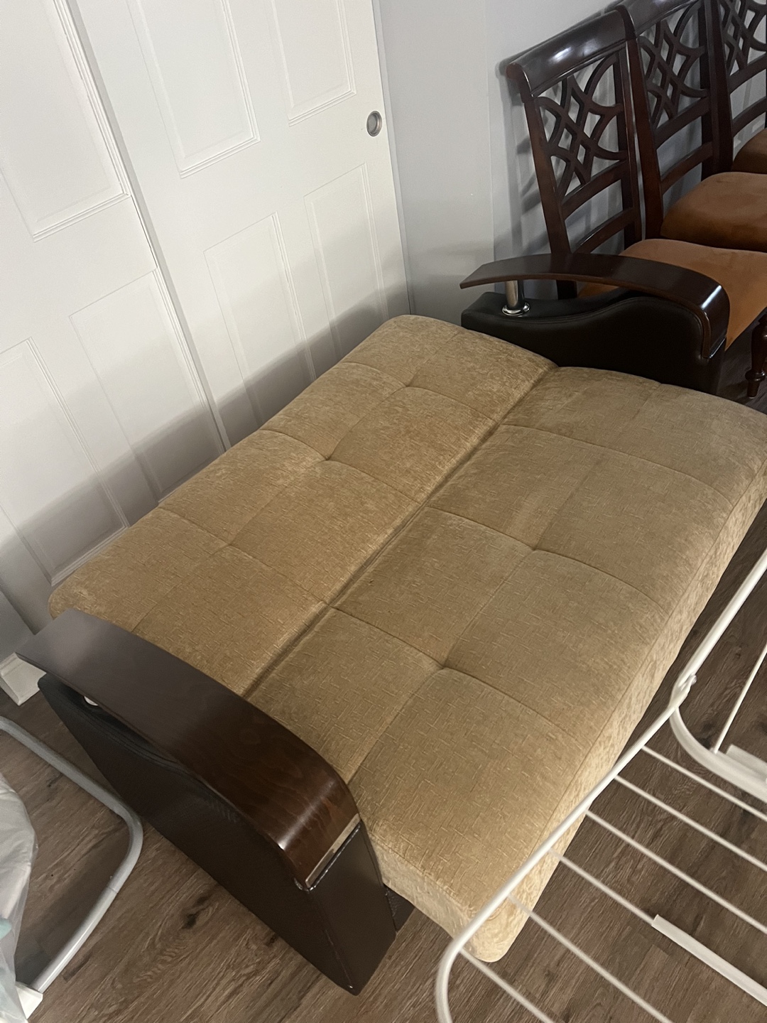 Tan Futon Sofa Bed - photo 4