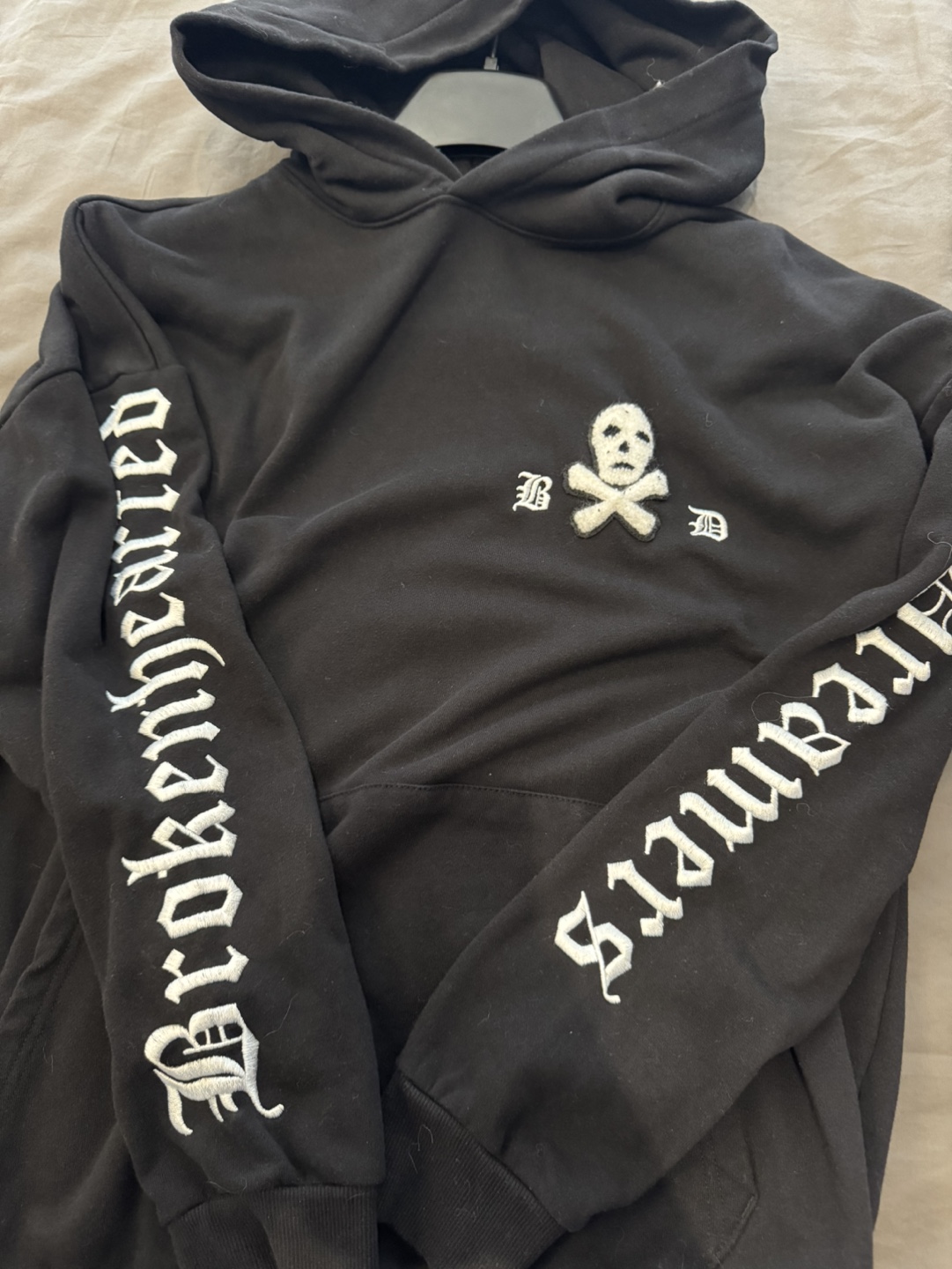 Black Hoodie with Skull Patch - photo 2