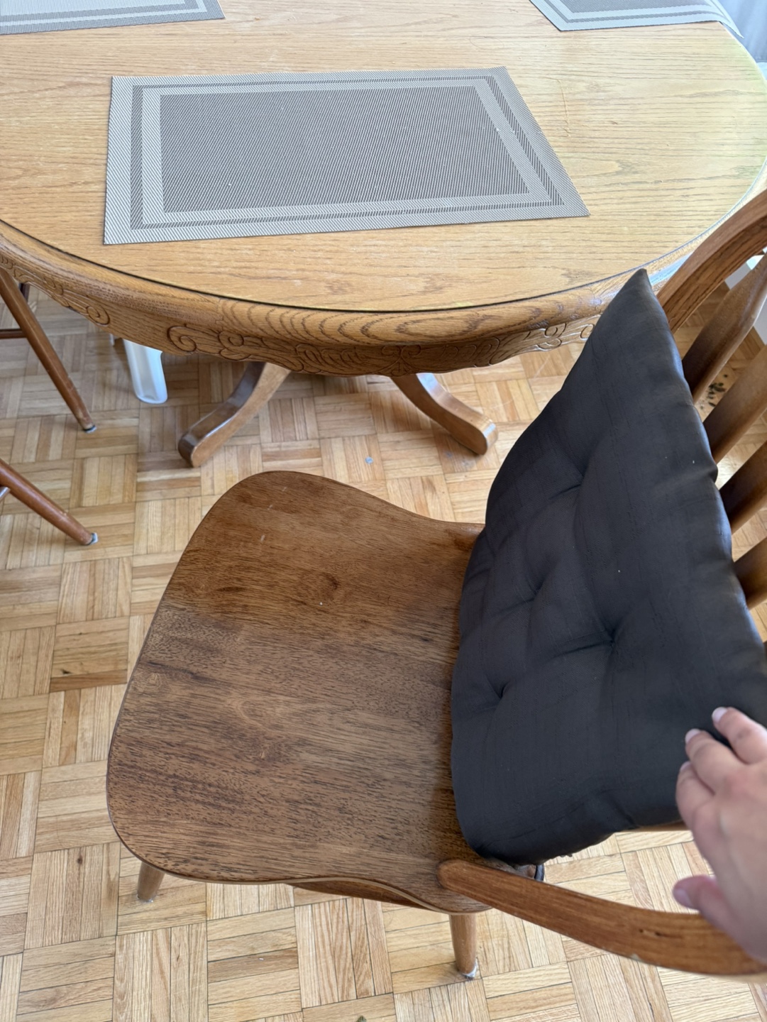 Wooden Dining Table Set with 4 Chairs - photo 5