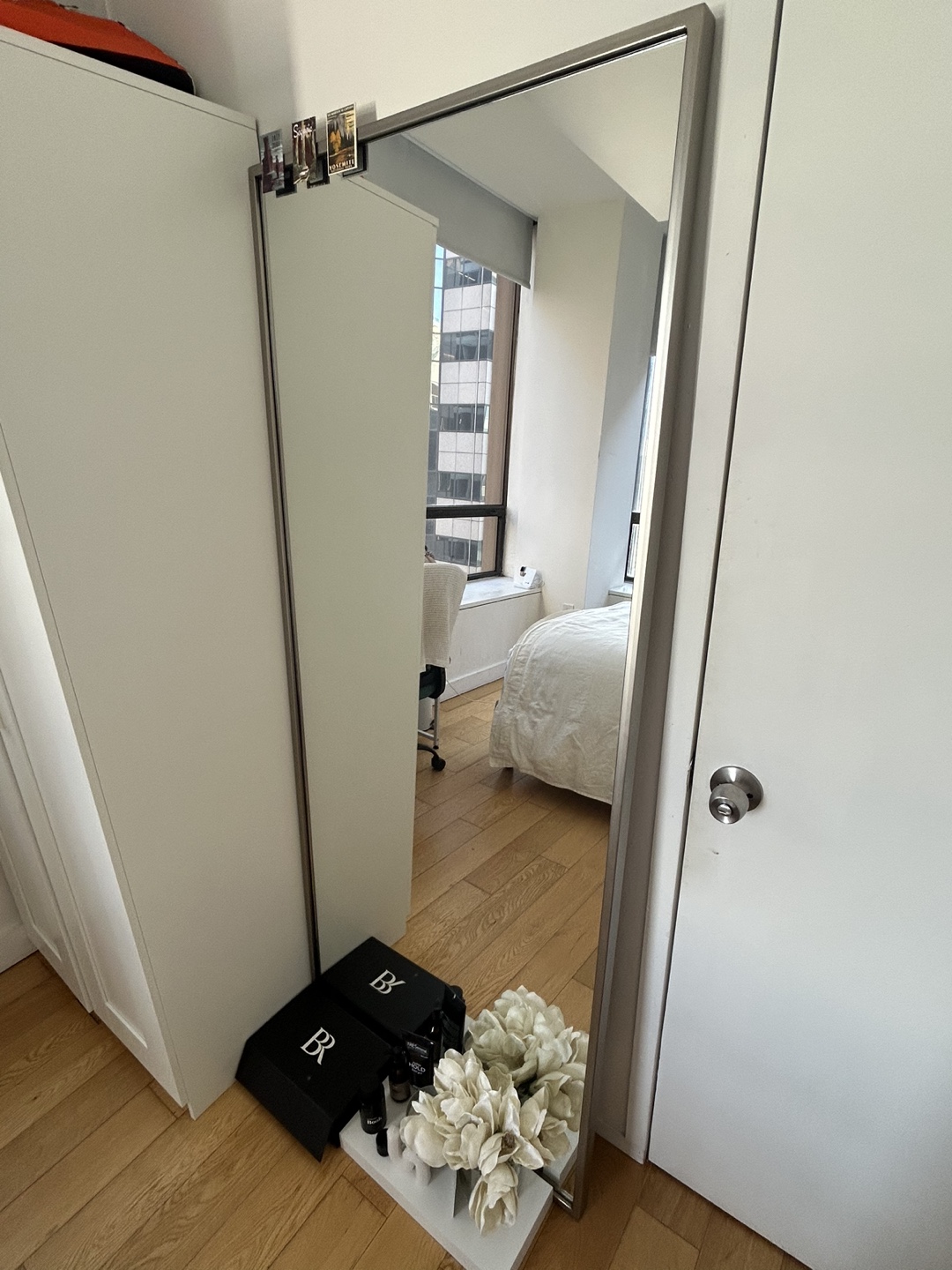 URGENT: Full Length Mirror with Steel Frame