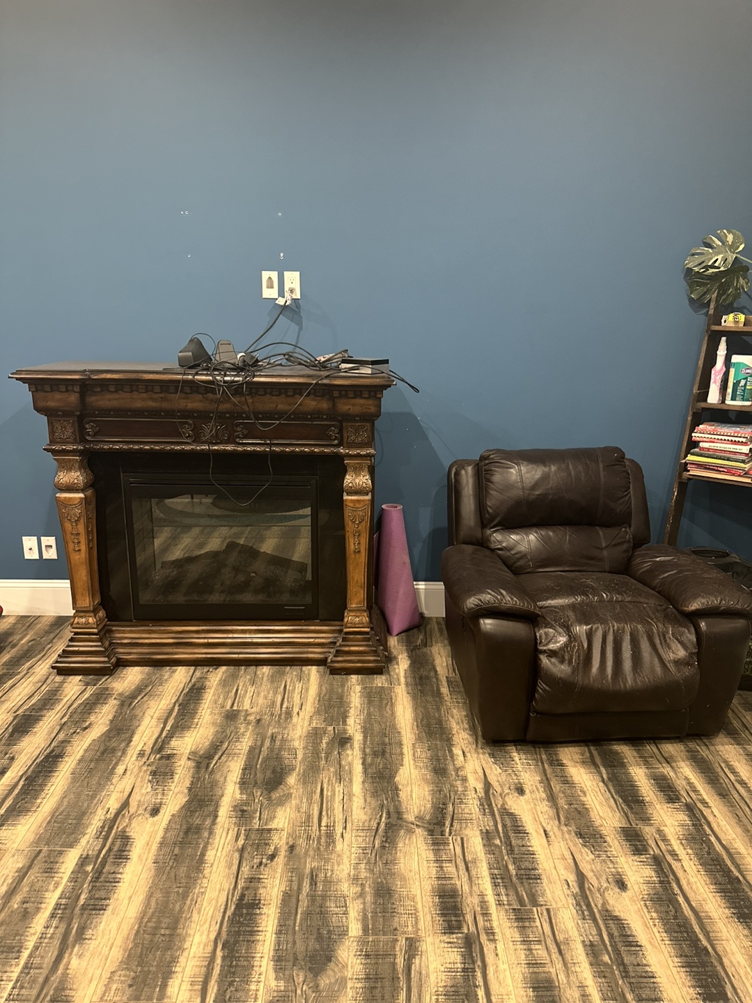 Brown Leather Recliner