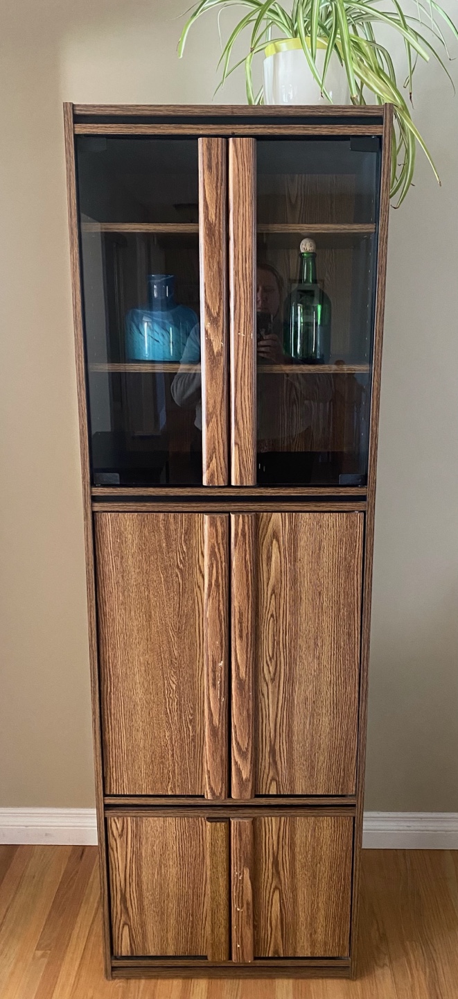 CABINET WITH GLASS DOORS
