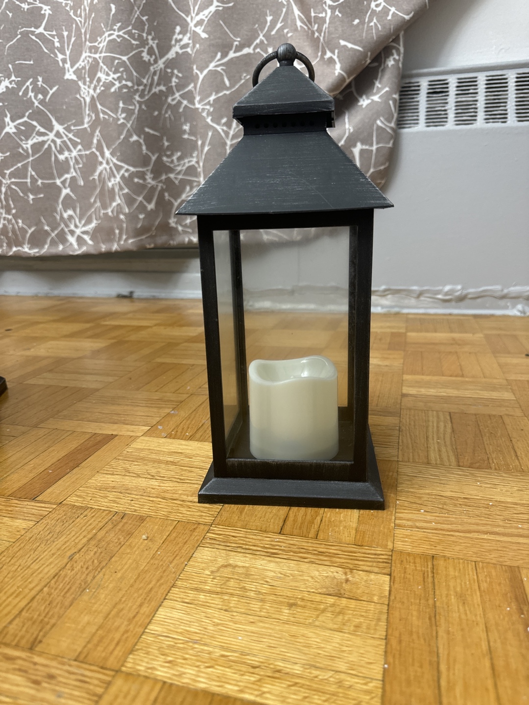 Black Metal Lantern with Candle - photo 3