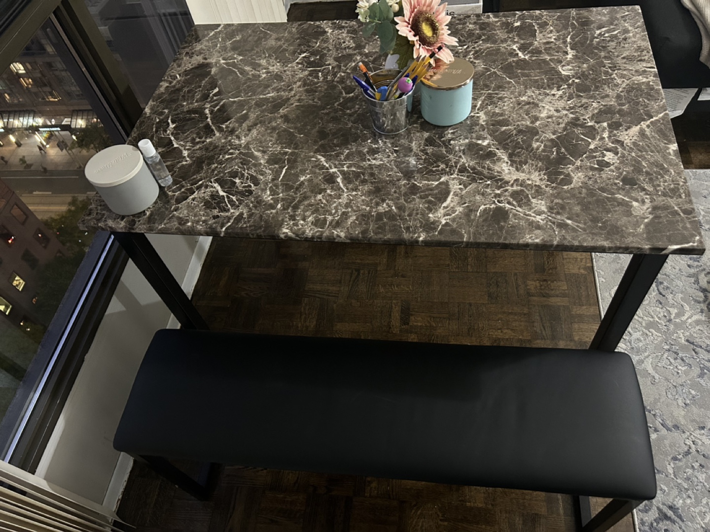 Dining Table Set with Benches - photo 3